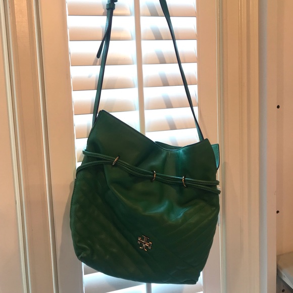 Authentic Tory Burch emerald green shoulder bag - Picture 2 of 12
